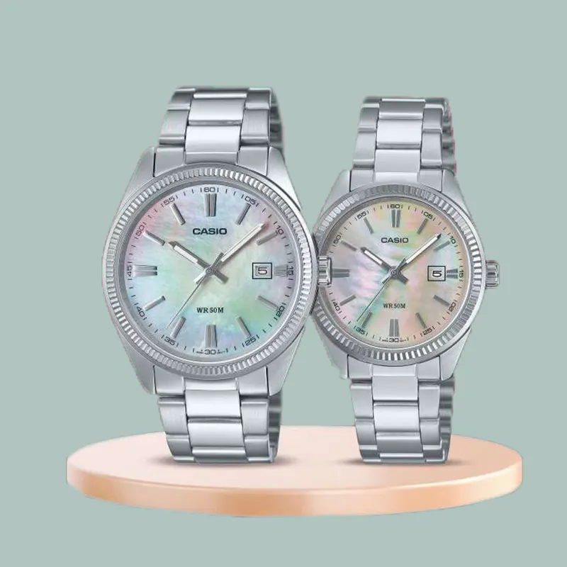 Casio MTP-1302DS-7AV-LTP-1302DS-4AV Couple’s Watch Set